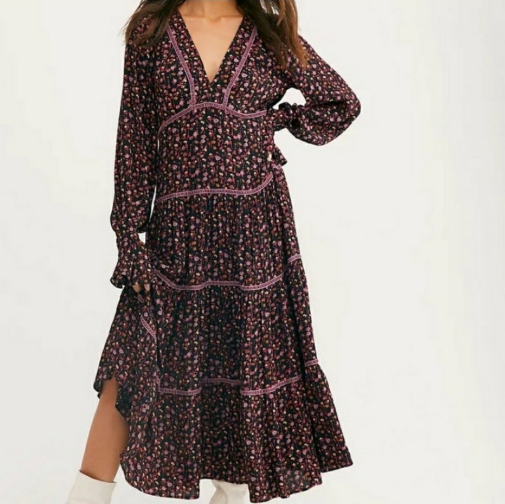 Free People Retro Floral Maxi Dress - Picture 12 of 14